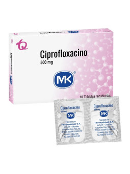 CIPROFLOXACINA 500 MG 10 TBS MK