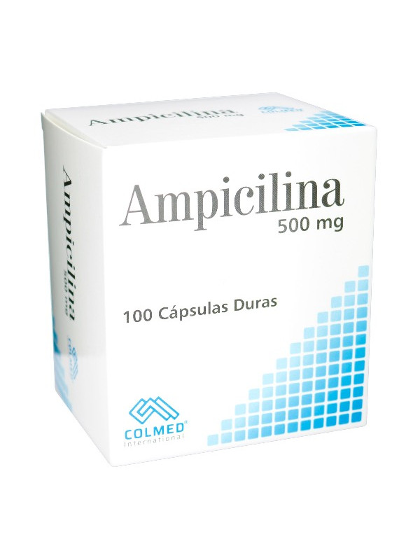 AMPICILINA 500 MG CAJA 100 CAP PC TRS