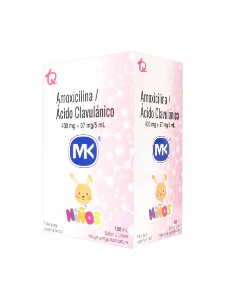AMOXICILINA 400MG ACIDO CLAVU.57MG 100ML          