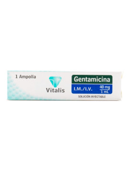 GENTAMICINA 40MG/1ML 1 AMPOLLA VT TRS