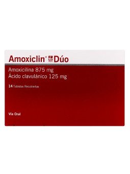 AMOXICLIN DUO 875MG/125MG 14 TBS REC TRS