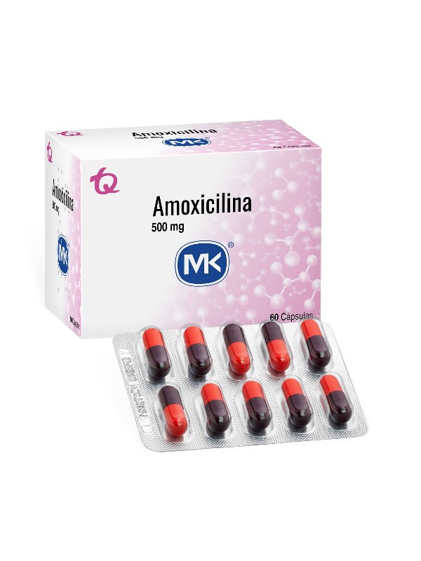AMOXICILINA 500 MG 60 CAPSULAS MK