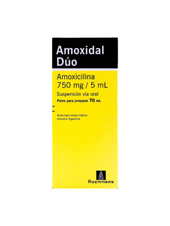 AMOXIDAL DUO 750 MG SUSPENSION 70 ML