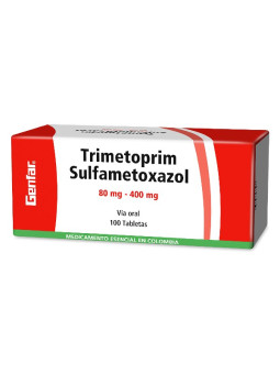 TRIMETOPRIM SULFA 80-400 100 TABLETAS GF TRS