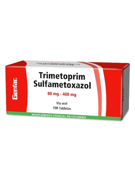TRIMETOPRIM SULFA 80-400 100 TABLETAS GF TRS
