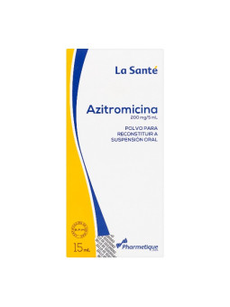 AZITROMICINA 200 MG SUSPENSION 15 ML LS TRS