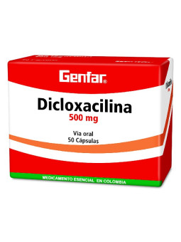 DICLOXACILINA 500 MG 50 CAPSULAS GF TRS