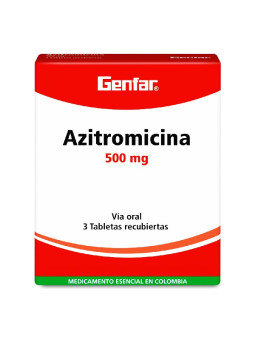 AZITROMICINA 500 MG 3 TABLETAS GF TRS