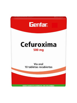 CEFUROXIMA 500 MG 10 TABLETAS GF TRS