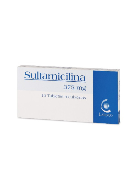 SULTAMICILINA 375 MG 10 TBS LB TRS