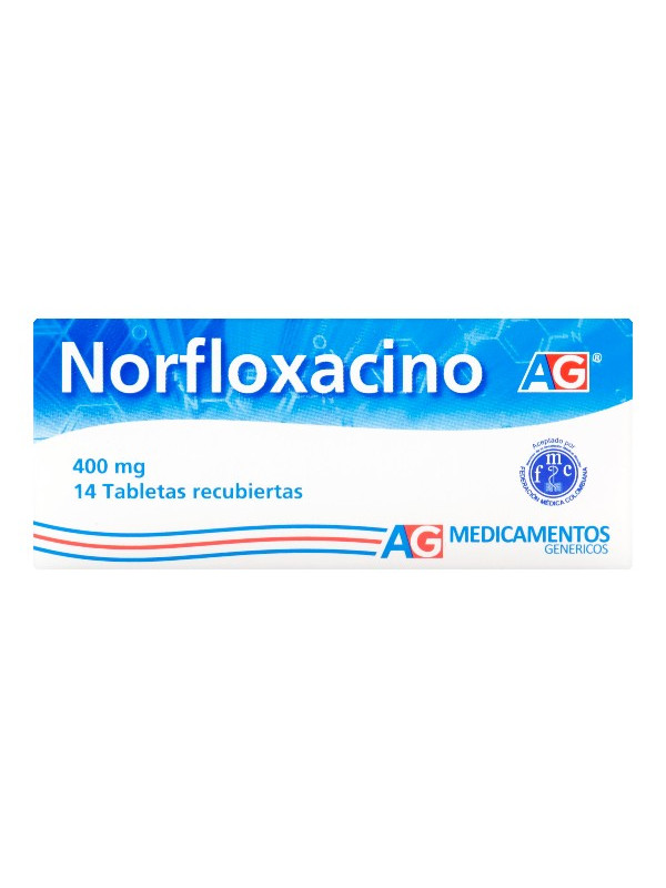 NORFLOXACINA 400 MG 14 TABLETAS AG TRS