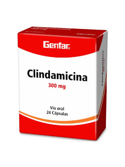 CLINDAMICINA 300 MG 24 CAPSULAS W GF TRS