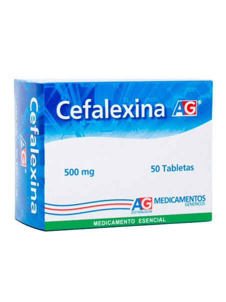 CEFALEXINA 500 MG 50 TABLETAS AG TRS