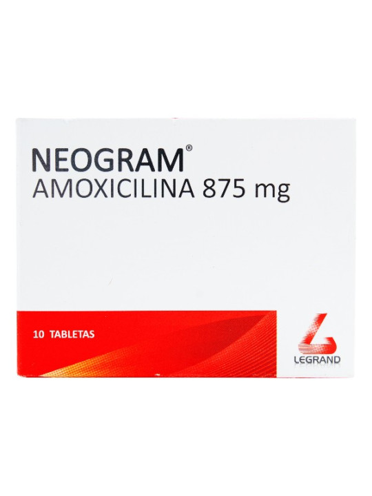 NEOGRAM 875 MG 10 TABLETAS TRS