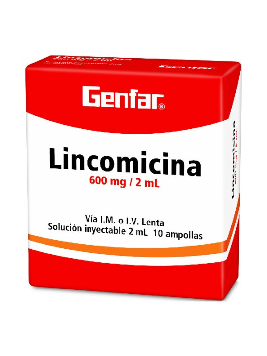 LINCOMICINA 600 MG 10 AMPOLLAS W GF TRS