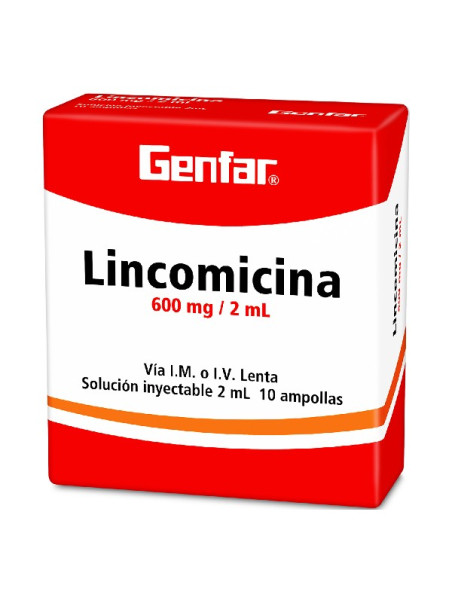 LINCOMICINA 600 MG 10 AMPOLLAS W GF TRS