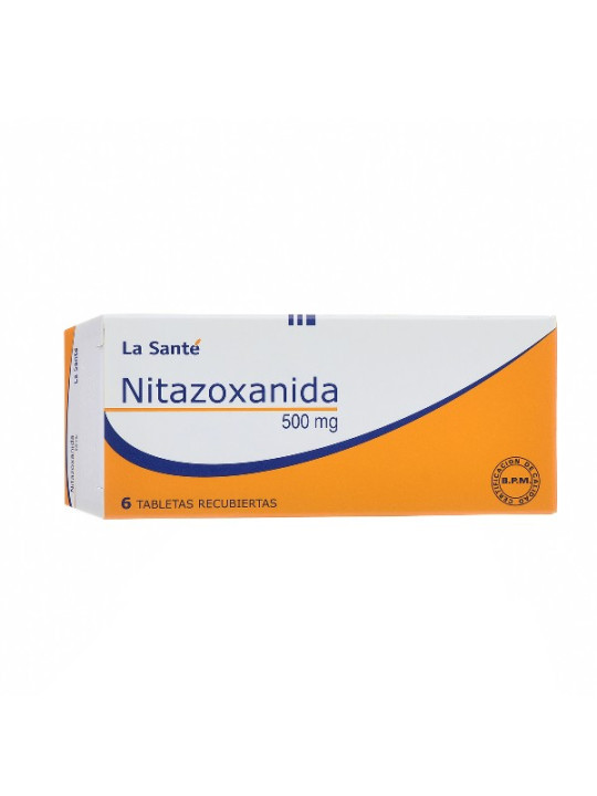 NITAZOXANIDA 500 MG 6 TABLETAS LS TRS