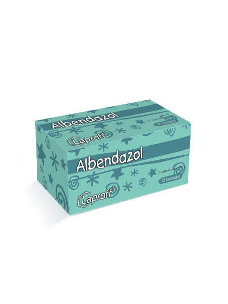 ALBENDAZOL SUSPENSION 20 ML 12 SBS LP TRS