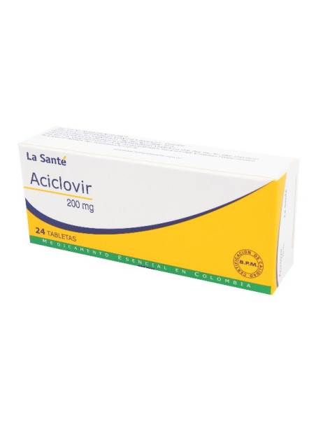 ACICLOVIR 200 MG 24 TABLETAS LS TRS