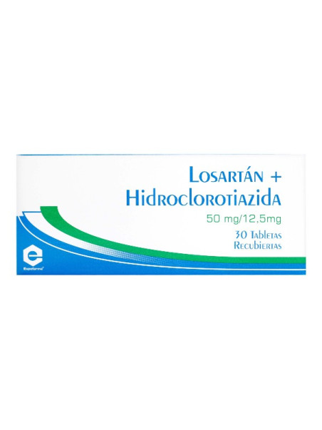 LOSARTAN POT/HIDROCL. 50MG/12.5MG 30TBS           
