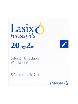 LASIX 20 MG 5 AMPOLLAS TRS
