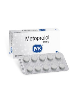 METOPROLOL 50 MG 30 TABLETAS MK