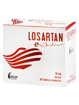 LOSARTAN 50 MG 300 TBS EC TRS