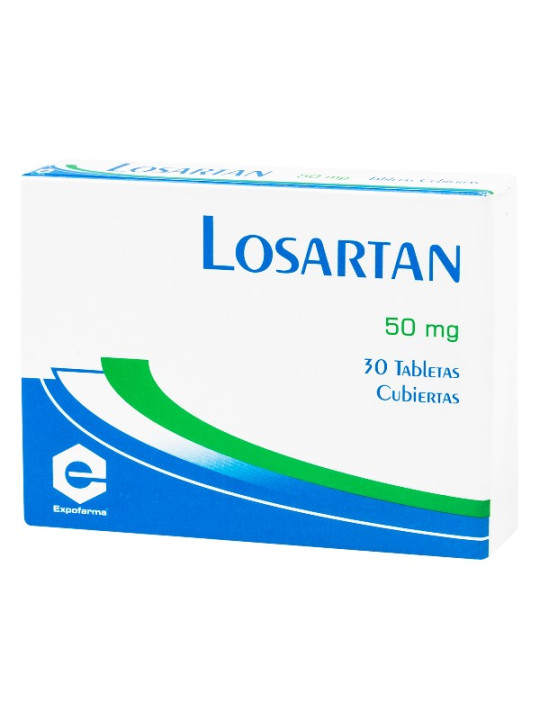 LOSARTAN 50 MG 30 TABLETAS EX TRS