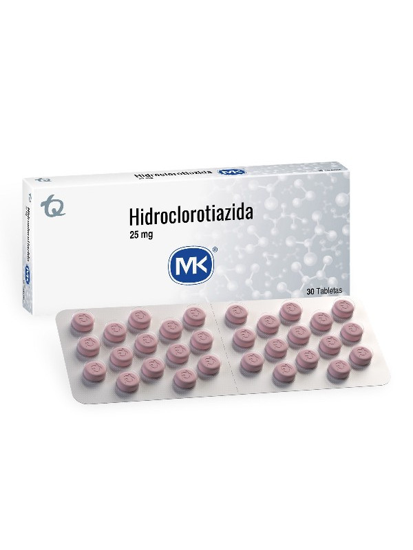 HIDROCLOROTIAZIDA 25 MG 30 TBS MK
