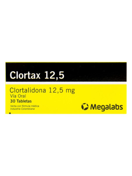 CLORTAX 12.5 MG 30 TABLETAS                       