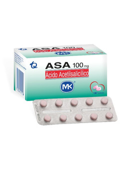 ASA 100 MG 100 TABLETAS MK