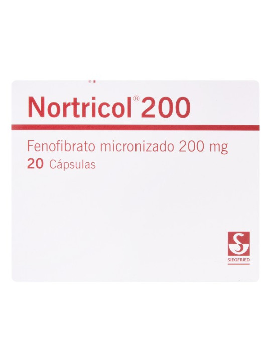 NORTRICOL 200 MG 20 CAPSULAS (A)(PB) TRS