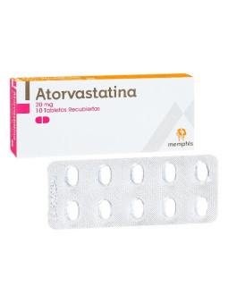 ATORVASTATINA 20 MG 10 TABLETAS MP TRS