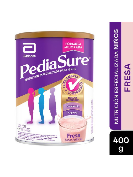 PEDIASURE POLVO FRESA 400 GR TRS