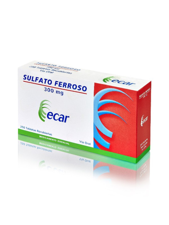 SULFATO FERROSO 300 MG 250 TABLETAS EC TRS