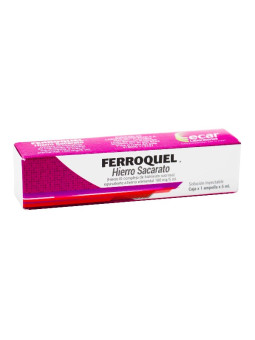 FERROQUEL HIERRO SACAROSA 1 AMPOLLA 5 ML TRS