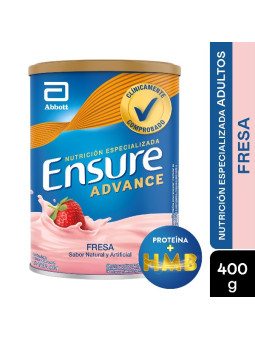 ENSURE ADVANCE FRESA 400 GRAMOS TRS