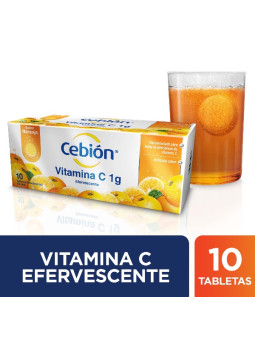 CEBION 1 GR 10 TABLETAS EFERVES.NARANJA TRS