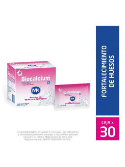 BIOCALCIUM D POLVO 500 MG 30 SBS MK