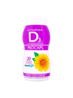 VITAMINA D3 30 CAPSULAS BLANDAS PC TRS