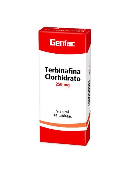 TERBINAFINA 250 MG 14 TABLETAS GF TRS