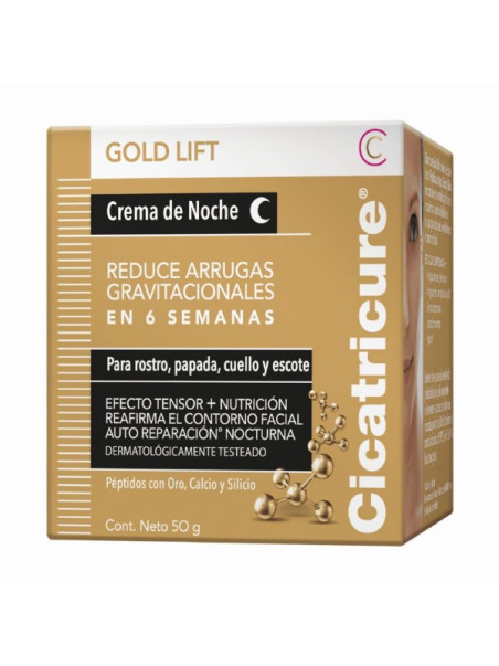CREMA CICATRICURE FAC.GOLD LI NOCHE 50GR TRS