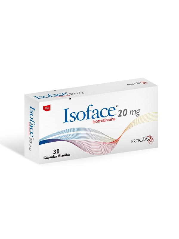 ISOFACE 20 MG 30 CAPSULAS (DA)(A) TRS