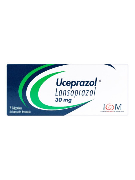 UCEPRAZOL 30 MG 7 CAPSULAS ICOM (PD) TRS