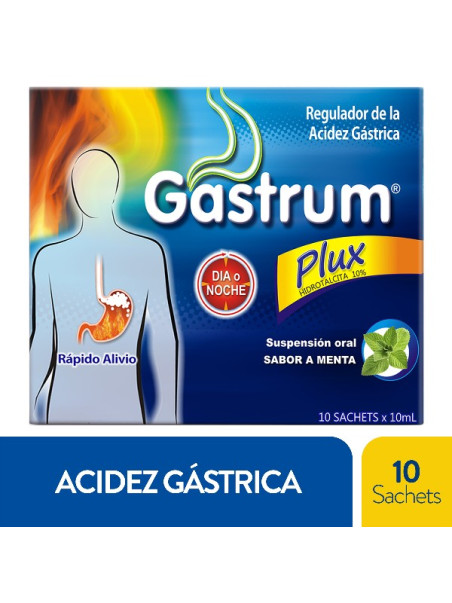 GASTRUM PLUS MENTA 10 SACHETS 10 ML TRS