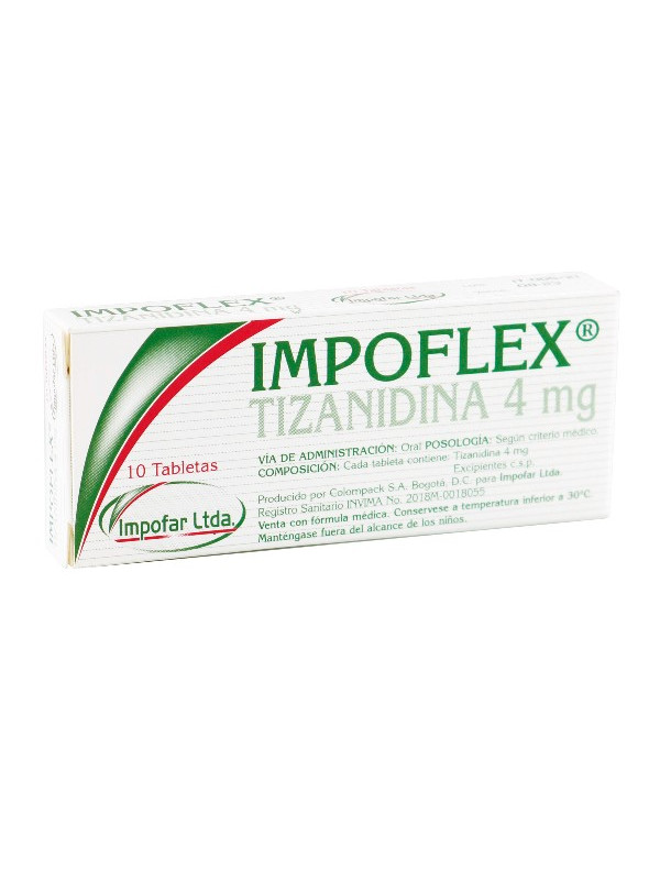 IMPOFLEX (TIZANIDINA) 4 MG 10 TAB