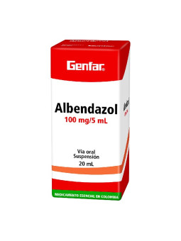 ALBENDAZOL SUSPENSION 20 ML GF TRS