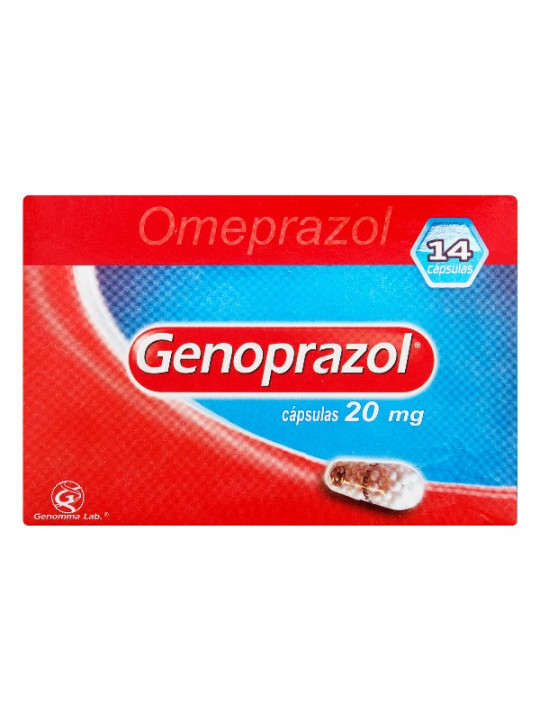 GENOPRAZOL 20 MG 14 CAPSULAS TRS