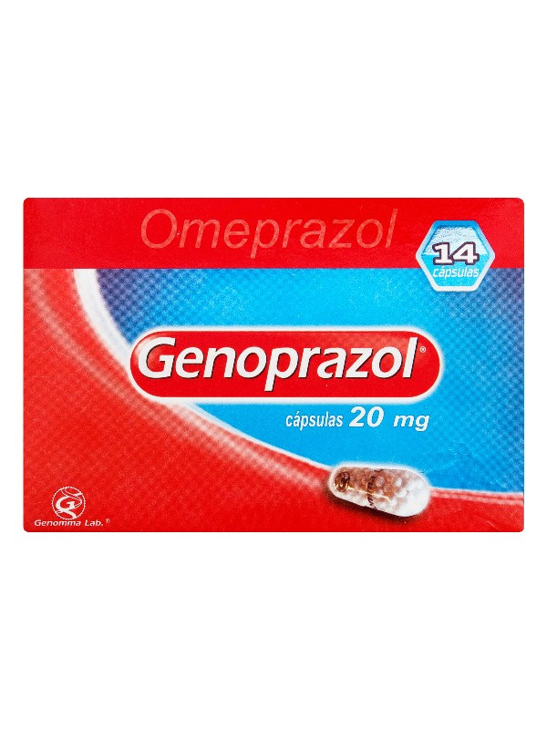 GENOPRAZOL 20 MG 14 CAPSULAS TRS