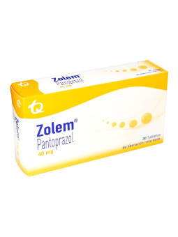 ZOLEM PANTOPRAZOL 40 MG 30 TBS MK